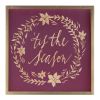 Merry Christmas and Tis The Season Frame (Set of 2) 15.75"SQ MDF/Paper