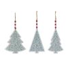 Tree Ornament (Set of 12) 8.25"H, 8.25"H, 8.5"H Iron