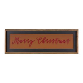 Merry Christmas Sign 23.5"L x 8"H Wood/MDF