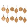 Ornament (Set of 12) 5"H, 5.5"H Glass