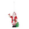 Santa Ornament (Set of 6) 6.25"H Glass