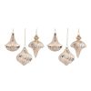 Ornament (Set of 6) 4.5"H Glass