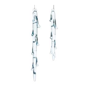 Icicle Ornament (Set of 12) 5"H, 7"H Glass