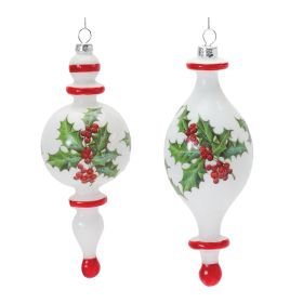 Drop Ornament (Set of 6) 7.75"H Glass