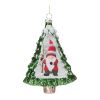 Gnome in Tree Ornament (Set of 12) 5.75"H Glass