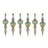 Drop Ornament (Set of 6) 12.5"H Glass