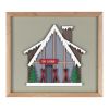 Ski Lodge Frame (Set of 4) 12"L x 10.75"H Wood/MDF