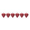 Heart Ornament (Set of 6) 4.75"H Wool