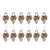 Triple Reflector Ornament (Set of 12) 10.5"H Glass