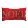 Joy and Noel Pillow (Set of 2) 19"L x 12"H Polyester