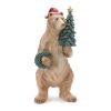 Bear w/Tree and Wreath 18.5"H Resin