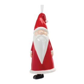 Santa Ornament (Set of 12) 5.75"H Ceramic