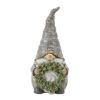 Gnome w/Wreath and Tree (Set of 2) 8.5"H, 9.75"H Resin