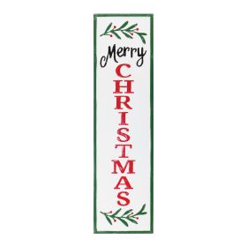 Merry Christmas Sign 9.25" x 33"H Iron