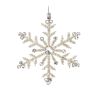 Snowflake Ornament (Set of 12) 5.25"H, 6"H Iron/Glass