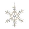 Snowflake Ornament (Set of 12) 5.25"H, 6"H Iron/Glass