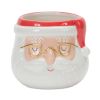 Santa Pot (Set of 2) 5.25"D x 4.25"H, 5.5"D x 5"H Ceramic