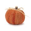 Pumpkin (Set of 2) 3"D x 2.5"H Foam/Polyester