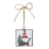 Gnome w/Tree Ornament (Set of 12) 4.75"H Metal