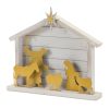 Nativity 17.75"L x 15.75"H Wood/Iron