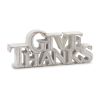 Happy Harvest and Give Thanks Sign (Set of 2) 7.75"L x 3.75"H, 9.75"L x 3.5"H Resin