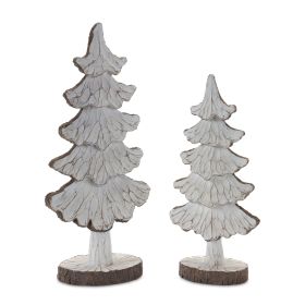 Tree (Set of 2) 13"H, 16"H Resin