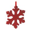 Snowflake Ornament (Set of 12) 7.75"H Wood