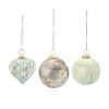 Ornament (Set of 6) 4.5"H, 5"H, 5"H Glass