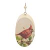 Cardinal Disc Ornament (Set of 24) 5.75"H Wood