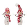 Snowman (Set of 2) 14.5"H, 17.75"H Foam/Fabric