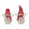 Snowman (Set of 2) 12.25"H, 15.25"H Foam/Fabric