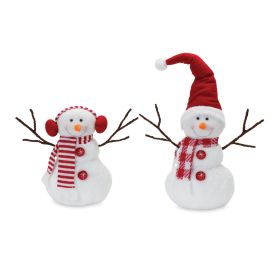 Snowman (Set of 2) 12.5"H, 18"H Polyester