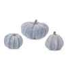 Pumpkin (Set of 3) 3.75"H, 5"H, 5"H Resin