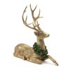 Deer (Set of 2) 8.5"L x 10.5"H, 10.25"L x 10.5"H Resin