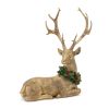 Deer (Set of 2) 8.5"L x 10.5"H, 10.25"L x 10.5"H Resin