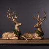 Deer (Set of 2) 8.5"L x 10.5"H, 10.25"L x 10.5"H Resin