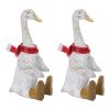 Christmas Goose w/Boots (Set of 2) 10"H Resin