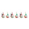 Gnome Ornament (Set of 6) 5.25"H Glass