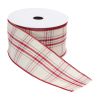 2.5" x 10 Yds. Ribbon (Set of 2) Wired Cotton