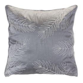 Pillow w/Pine Pattern 17"SQ Polyester