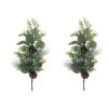 Pine and Eucalyptus Spray (Set of 2) 27"H Plastic/Polyester