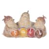 Fall Birds w/Acorn Hats (Set of 2) 7"L x 3.75"H Resin