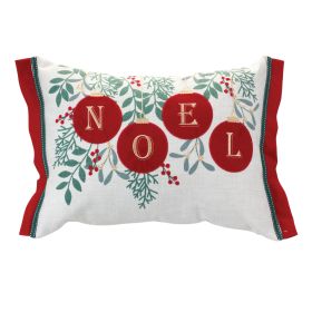 Noel Pillow 19"L x 12"H Polyester