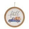 Fall Plaque (Set of 2) 11.5"SQ MDF/Wood