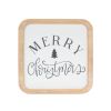 Christmas Plaque (Set of 12) 5"SQ, 5"SQ, 6.5"L x 5"H MDF/Wood