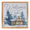 Home and Cabin Frame (Set of 2) 14"SQ MDF/Wood