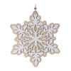 Snowflake Ornament (Set of 24) 7"H, 9"H Wood