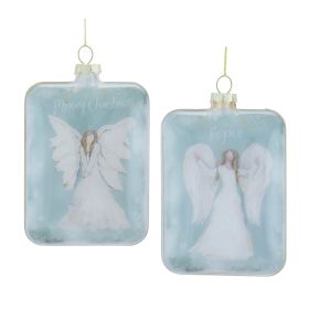 Angel Ornament (Set of 6) 5.25"H Glass