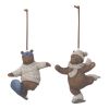 Bear Skate & Snowboard Ornament (Set of 4)