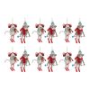 Animal Ornament (Set of 12) 6.5"H, 7.75"H Fabric